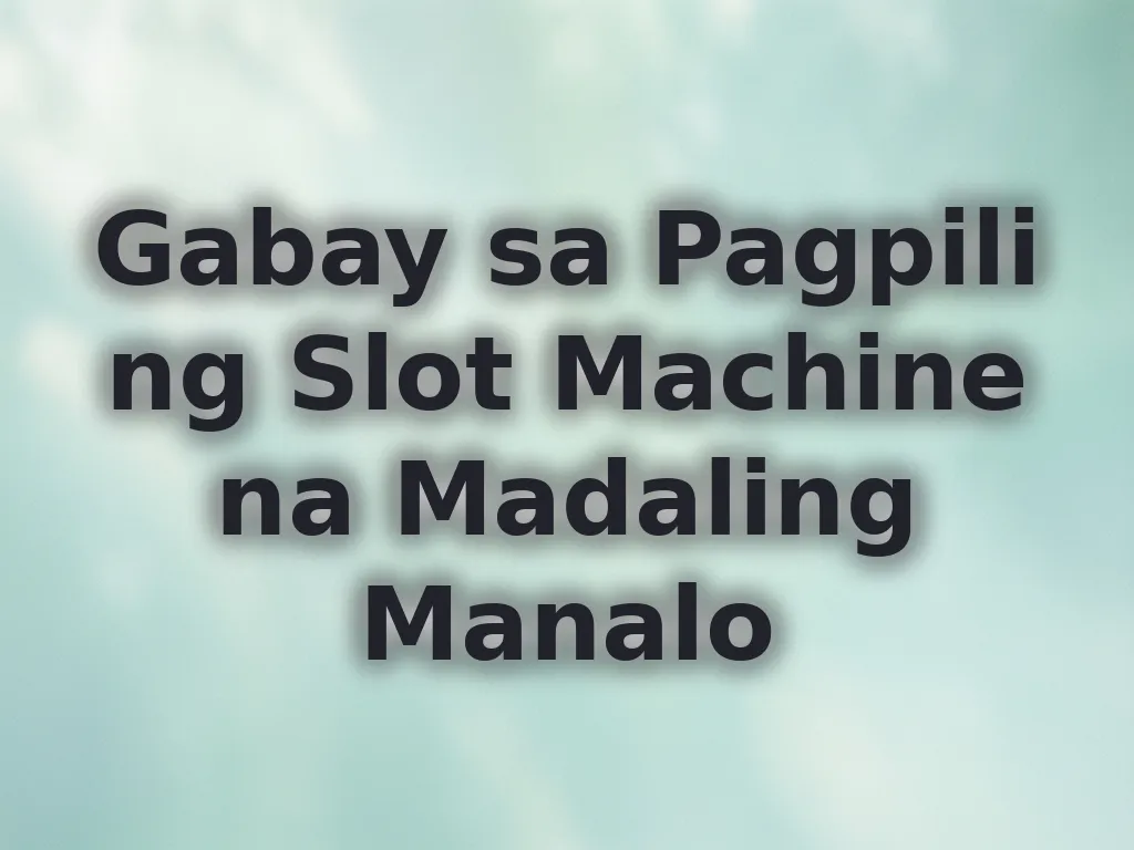 Winning Slots Guide