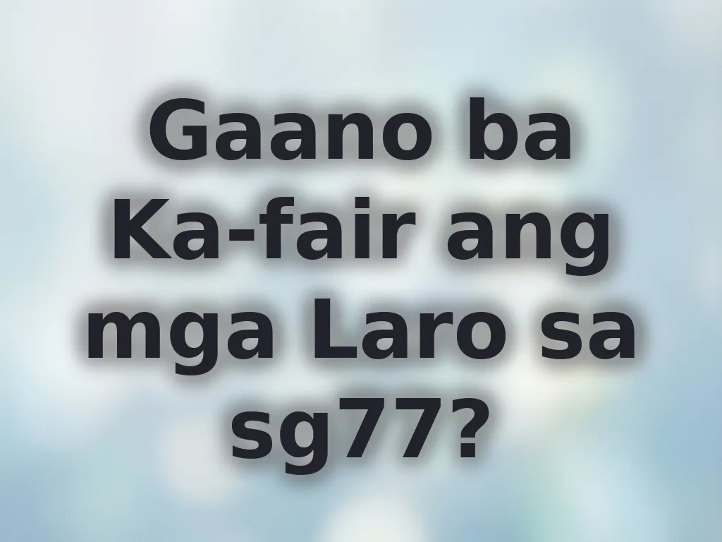 Fairness Review